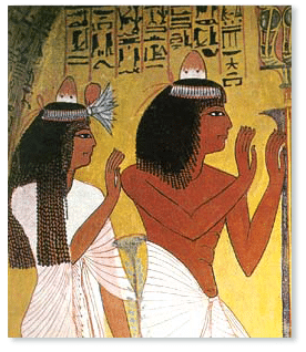egyptian essential oil scented hair cones