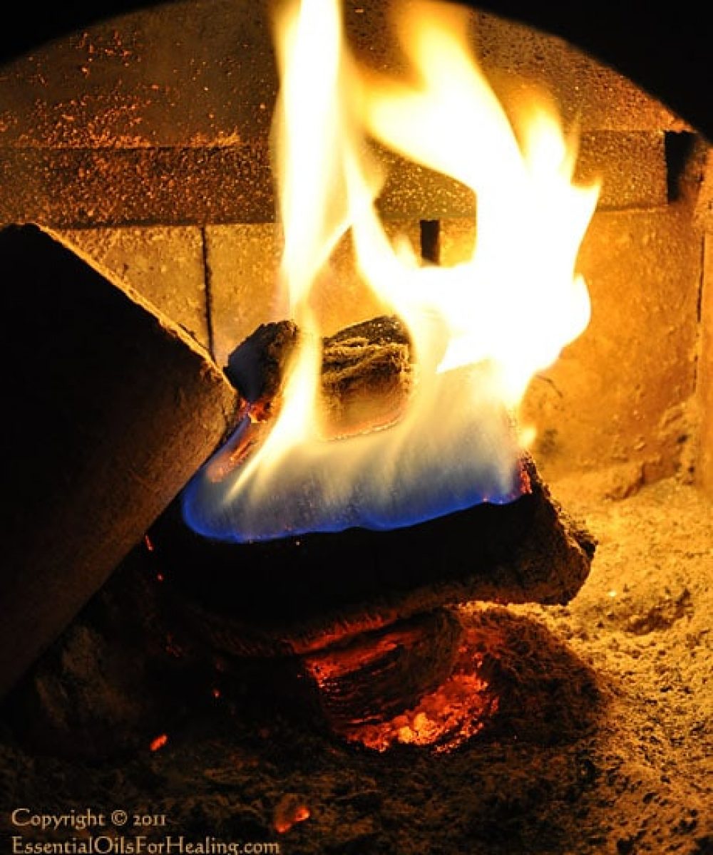 photo of a woodstove fire